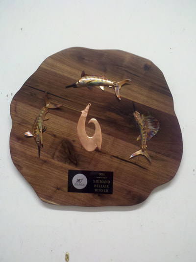 copper fishing trophies