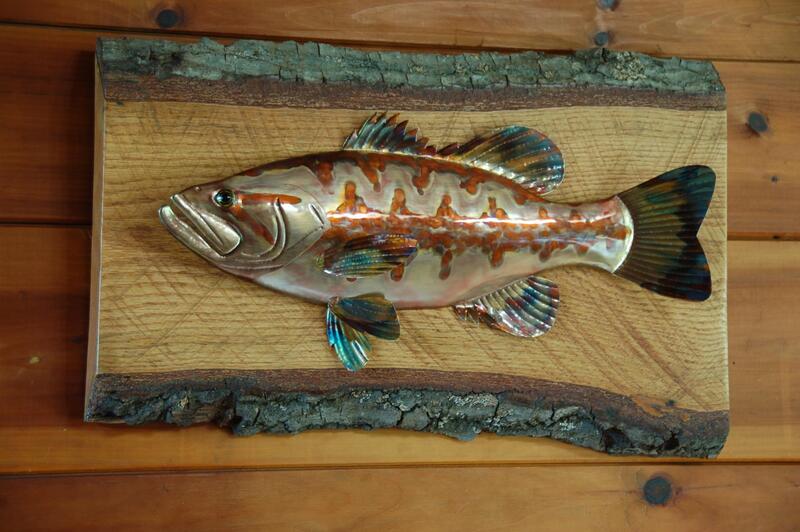 copper fish bass art fishing