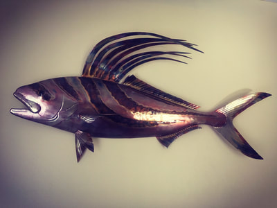 roosterfish Copper Fish Art