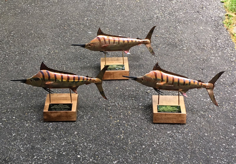 copper art fish trophies blue marlin